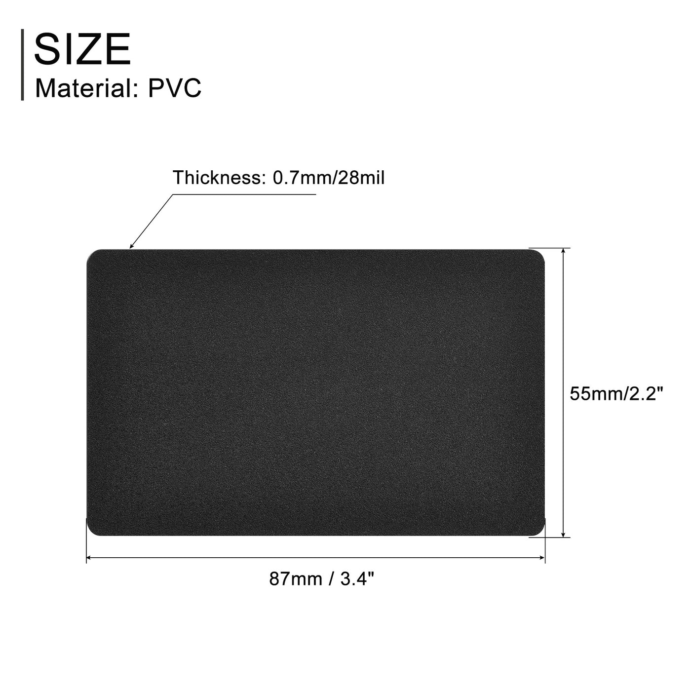 Harfington Blank PVC Card Plastic Card for ID Badge Printer Graphic Quality