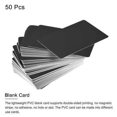 Harfington Blank PVC Card, Plastic Card, for ID Badge Printer Graphic Quality