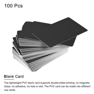 Harfington Blank PVC Card, Plastic Card for ID Badge Printer Graphic Quality