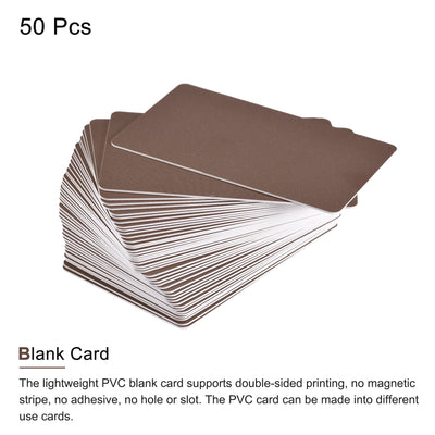 Harfington Blank PVC Cards Plastic Card for ID Badge Printer, Graphic Quality