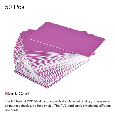 Harfington Blank PVC Cards Plastic Card for ID Badge Printer, Graphic Quality