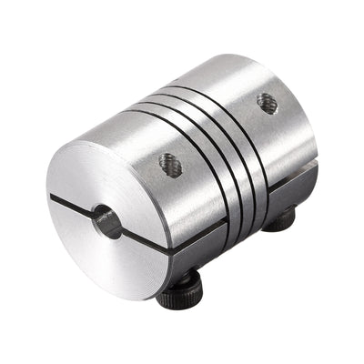 Harfington Uxcell 2PCS Motor Shaft 4mm to 4mm Helical Beam Coupler Coupling 20mm Dia 25mm Length