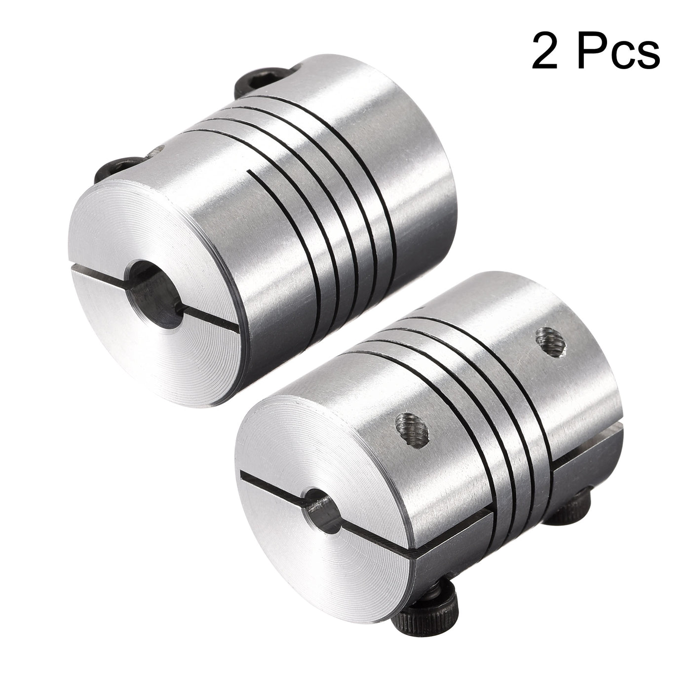 uxcell Uxcell 2PCS Motor Shaft 4mm to 5mm Helical Beam Coupler Coupling 20mm Dia 25mm Length