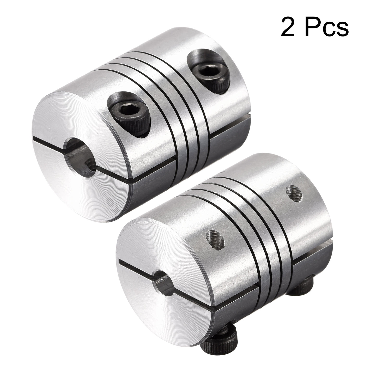 uxcell Uxcell 2PCS Motor Shaft 4mm to 6mm Helical Beam Coupler Coupling 20mm Dia 25mm Length