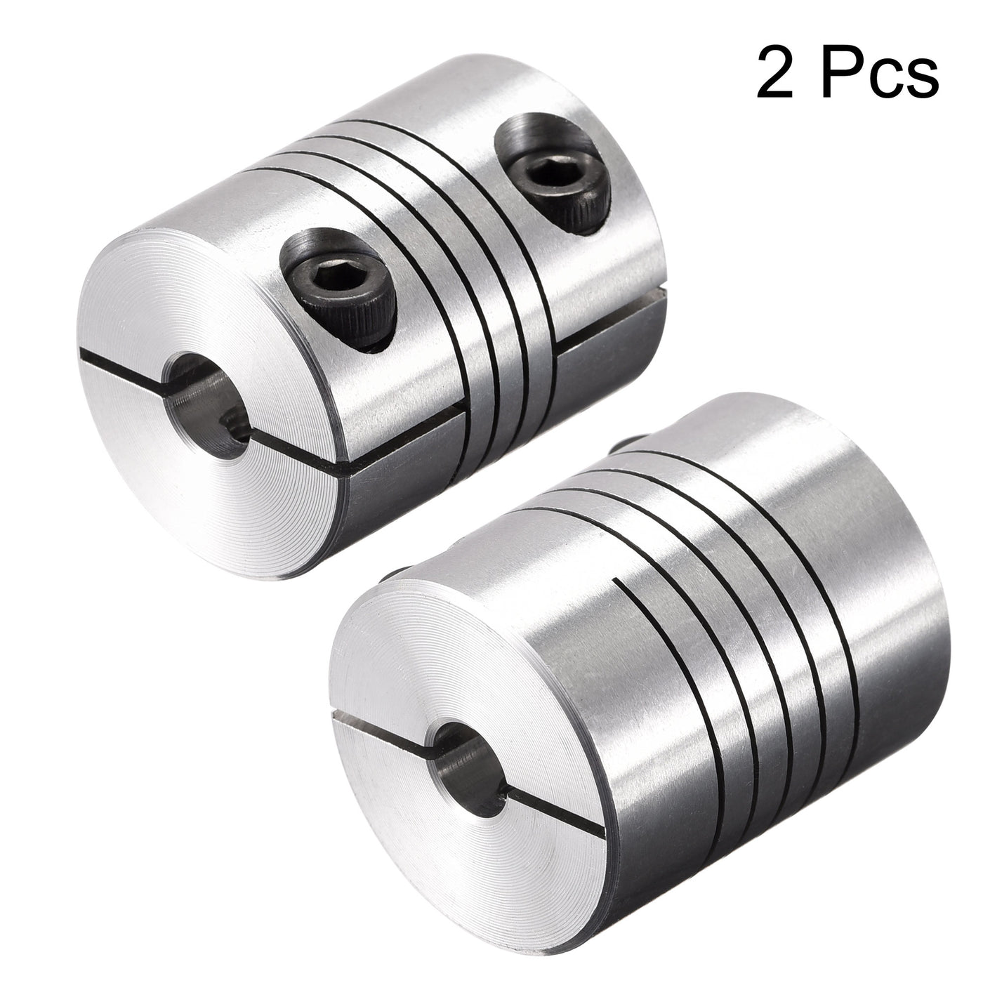 uxcell Uxcell 2PCS Motor Shaft 6mm to 6mm Helical Beam Coupler Coupling 20mm Dia 25mm Length