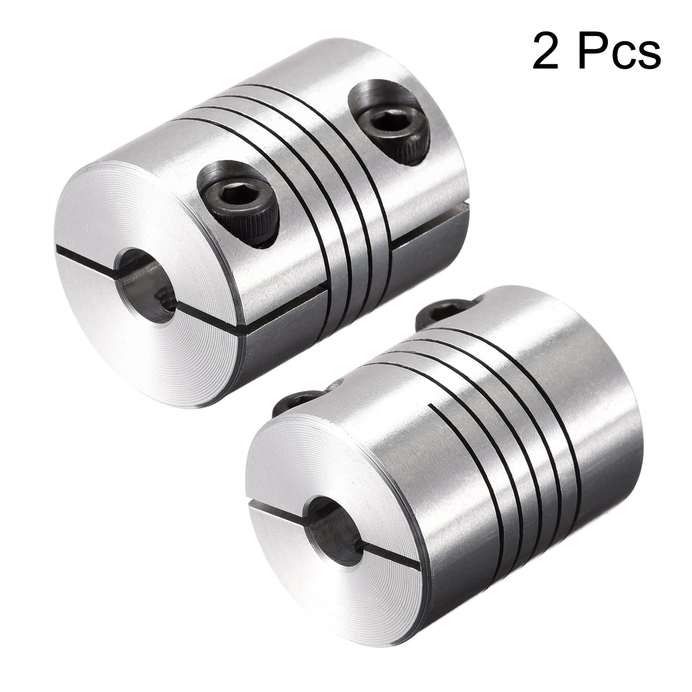 uxcell Uxcell 2PCS Motor Shaft 5mm to 6mm Helical Beam Coupler Coupling 25mm Dia 30mm Length