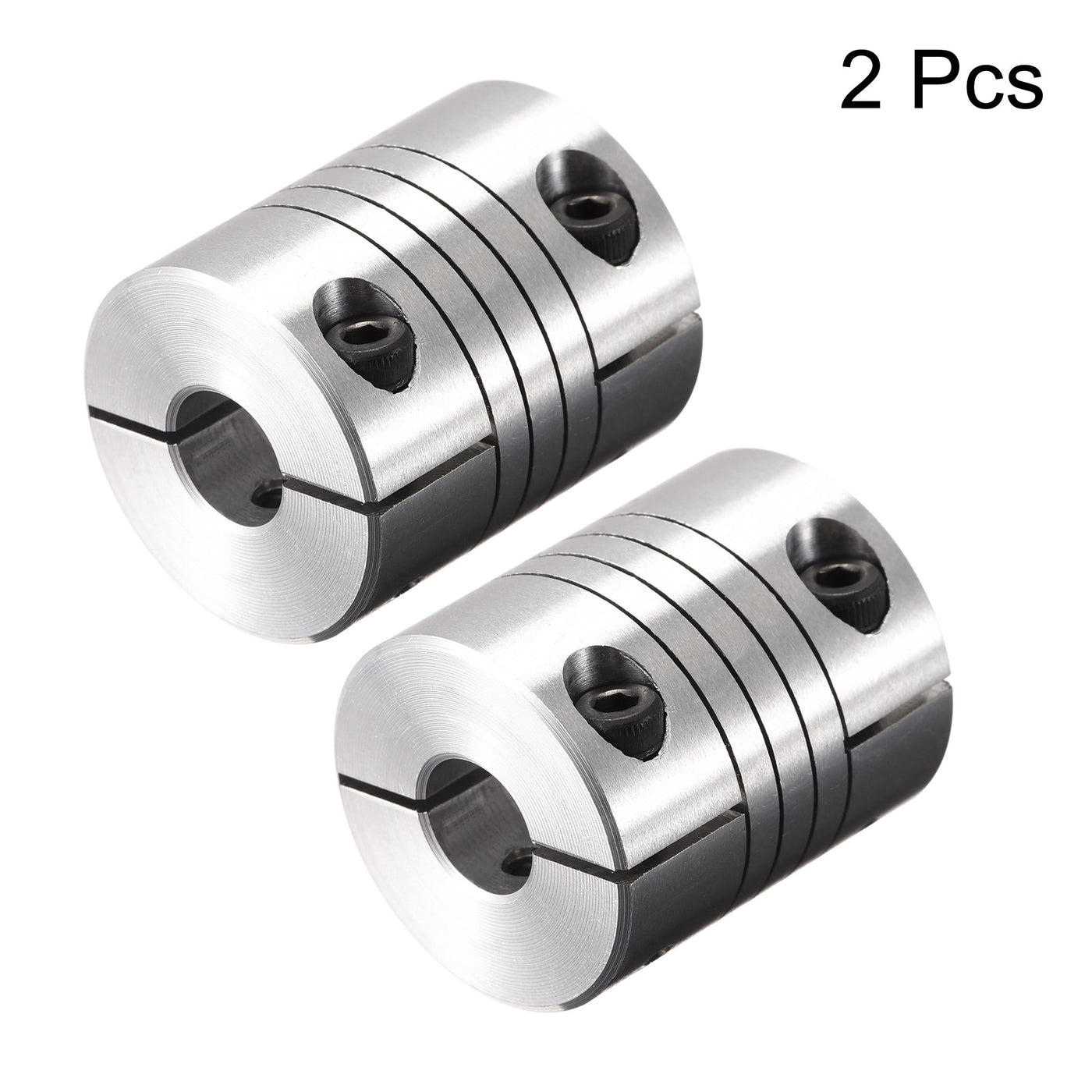 uxcell Uxcell 2PCS Motor Shaft 10mm to 10mm Helical Beam Coupler Coupling 25mm Dia 30mm Length