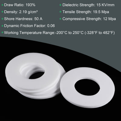 Harfington PTFE Flat Washers OD ID Thick DN Flange Gaskets