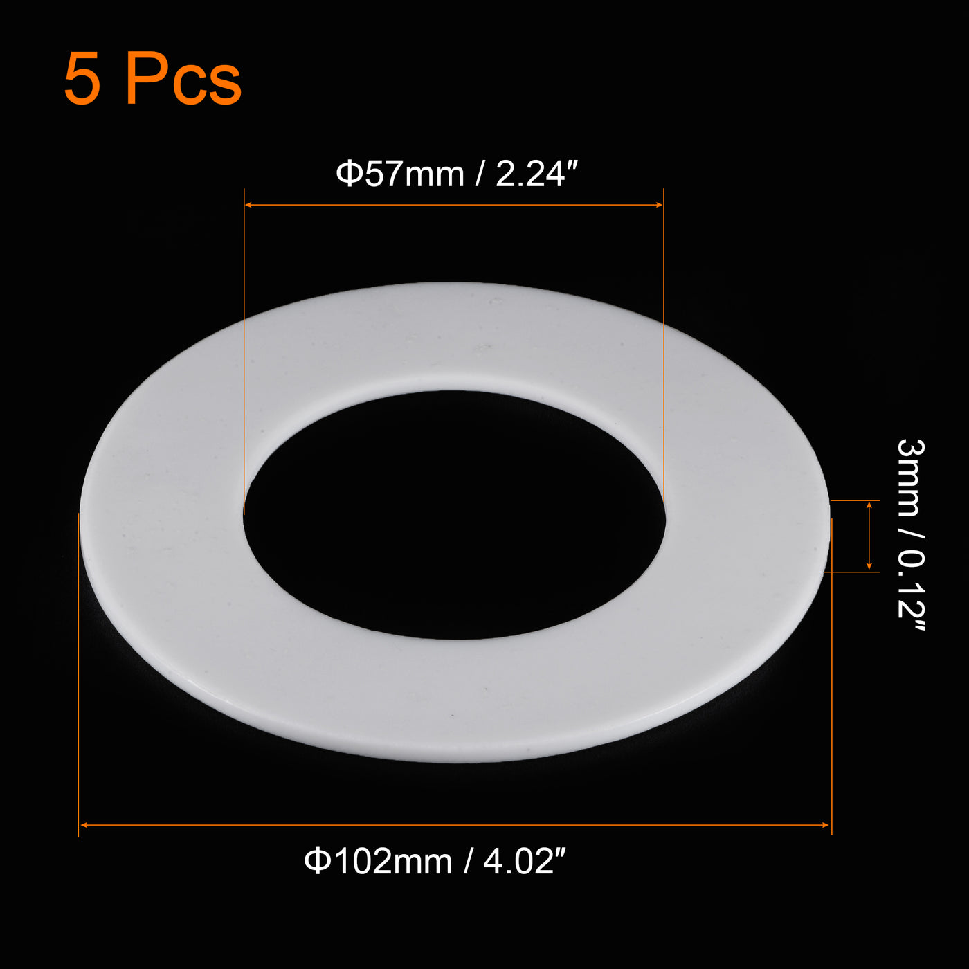 Harfington PTFE Flat Washers OD ID Thick DN Flange Gaskets