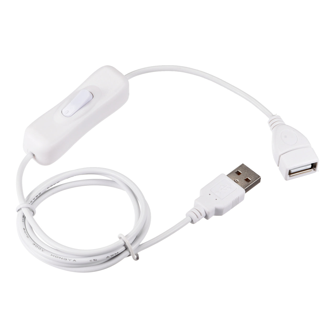 Harfington USB Cables with ON/Off Switch, USB Male to Female Extension Cord, for LED Desk Lamp LED Strip