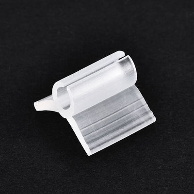 Harfington Uxcell PE Grafting Clips 5mm for Garden Trellis Greenhouse Clear 25pcs