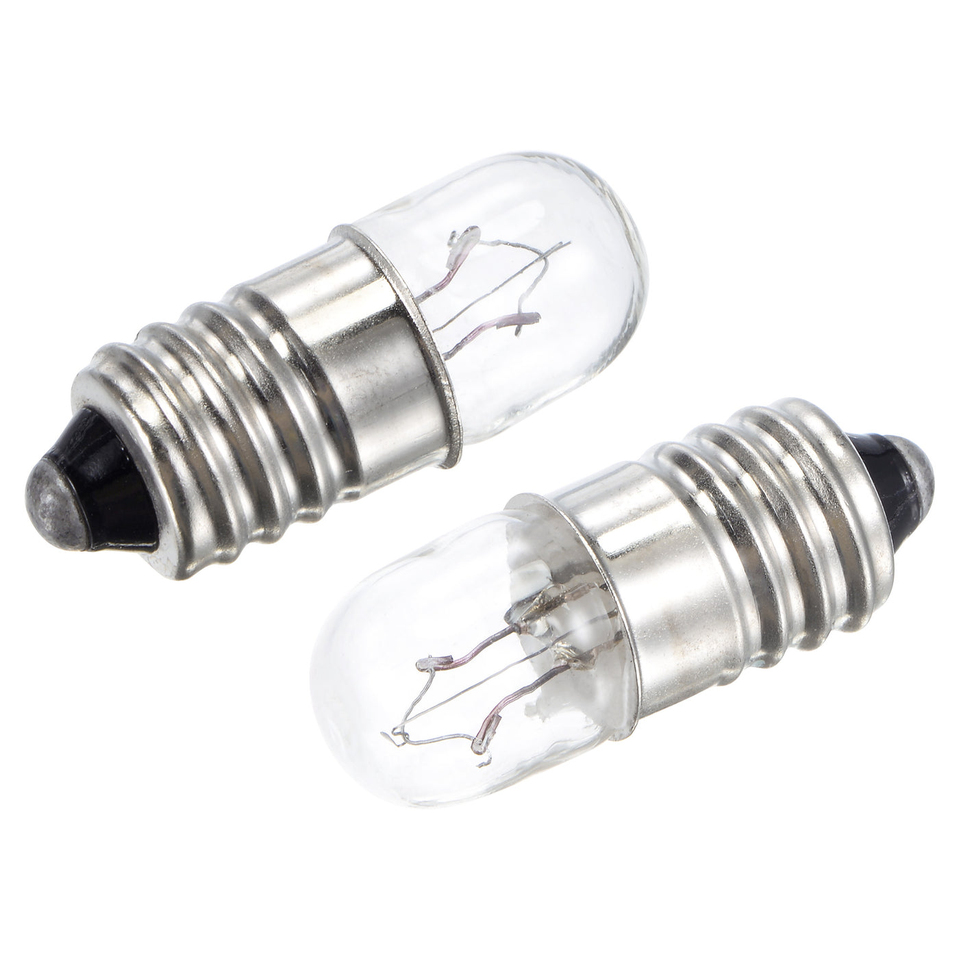 Harfington E10 Screw Base Miniature Bulbs DC 24V 0.2A Warm Yellow Light Mini Lamps, Pack of 10