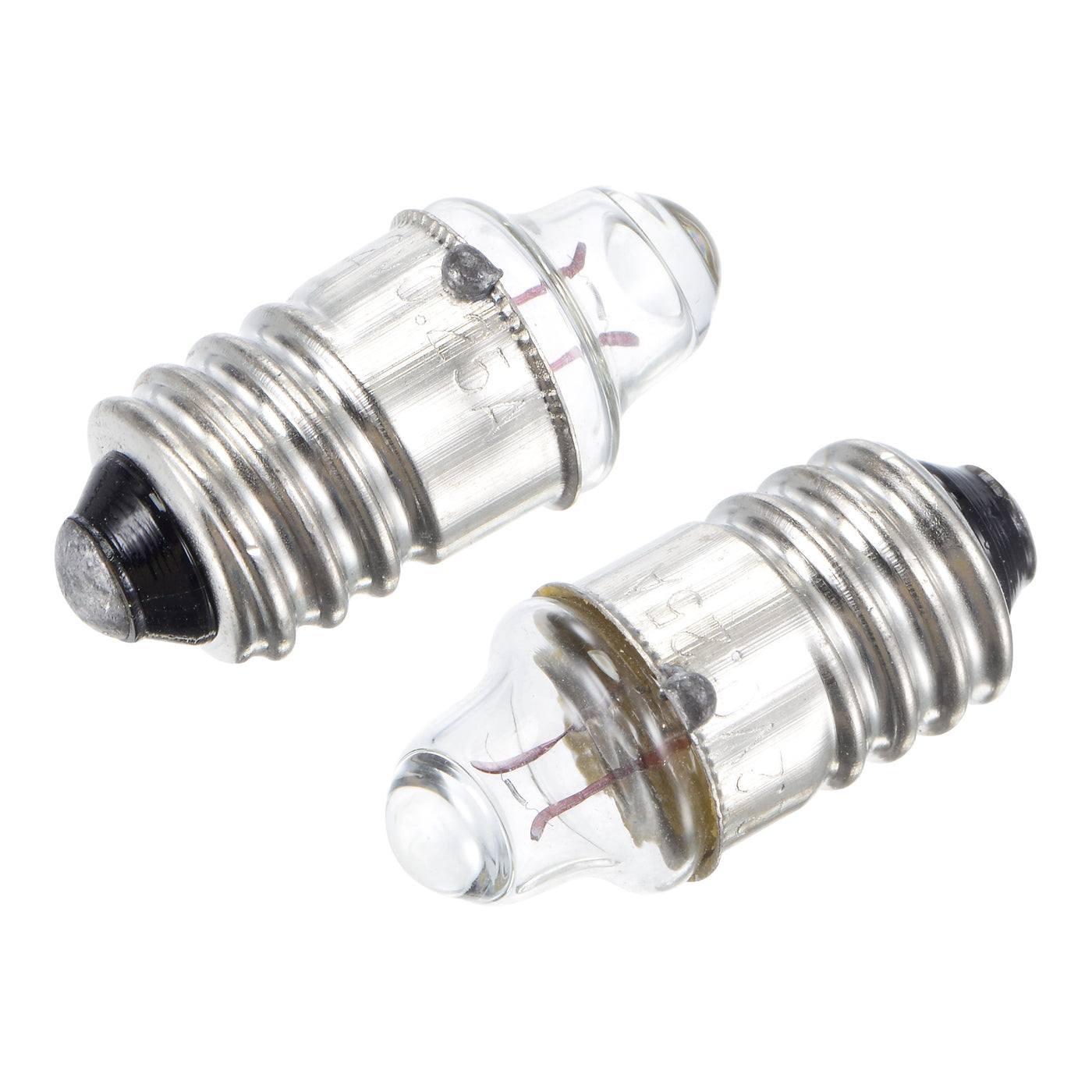 Harfington E10 Screw Base Flashlight Bulbs DC 2.2V 0.25A Yellow Light Mini Lamps, Pack of 20