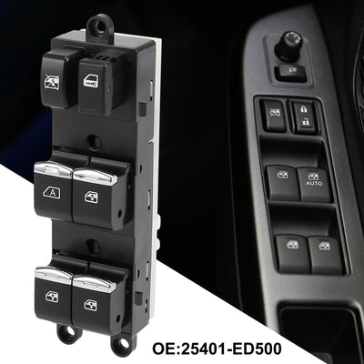 Harfington Power Window Switch for Nissan Versa 2007-2008 Master Driver Side 25401-ED500