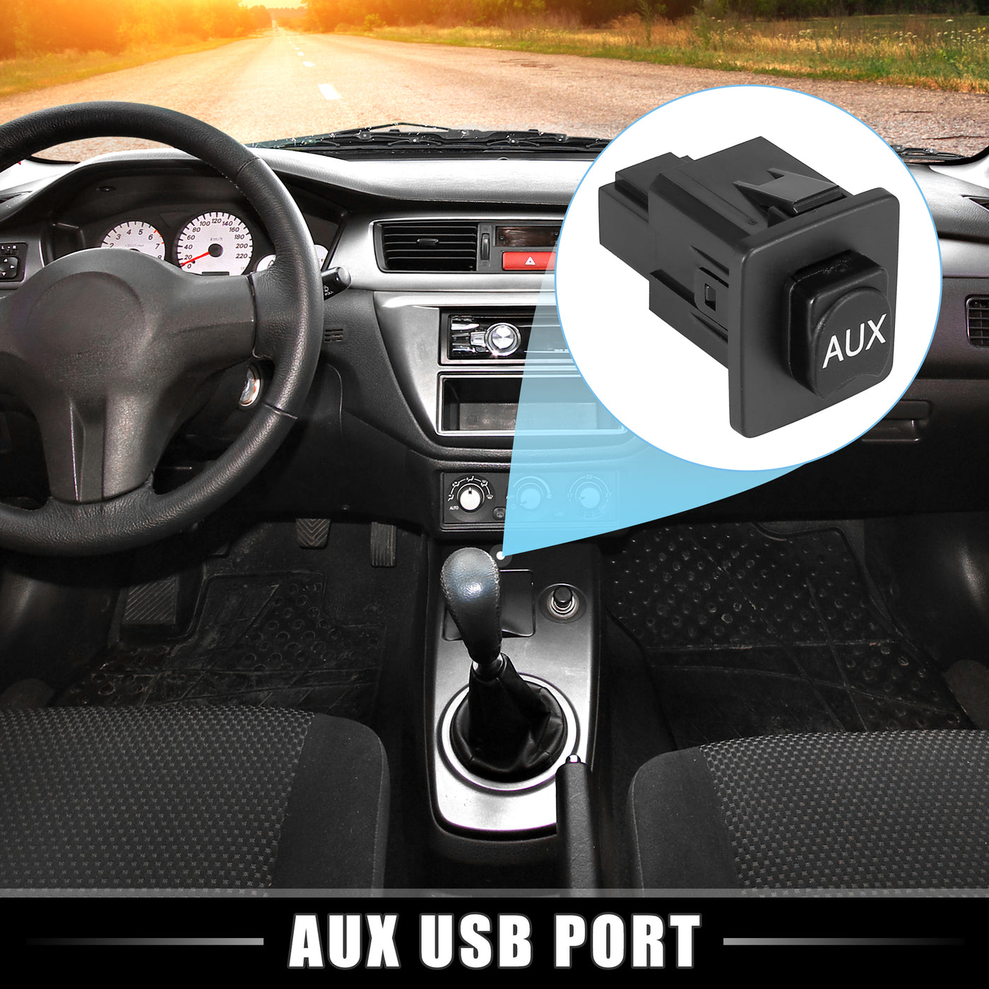 X AUTOHAUX 39112-TA0-A01 Car Auxiliary Plug Port Socket Aux Port for Honda Accord Pilot Accord Crosstour