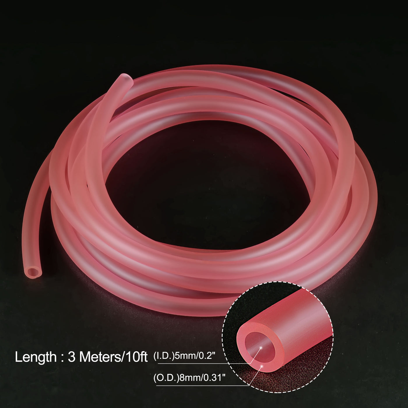 Harfington PVC Petrol Fuel Line Hose for Chainsaws Lawn Mower String Trimmer Blowers Small Engines