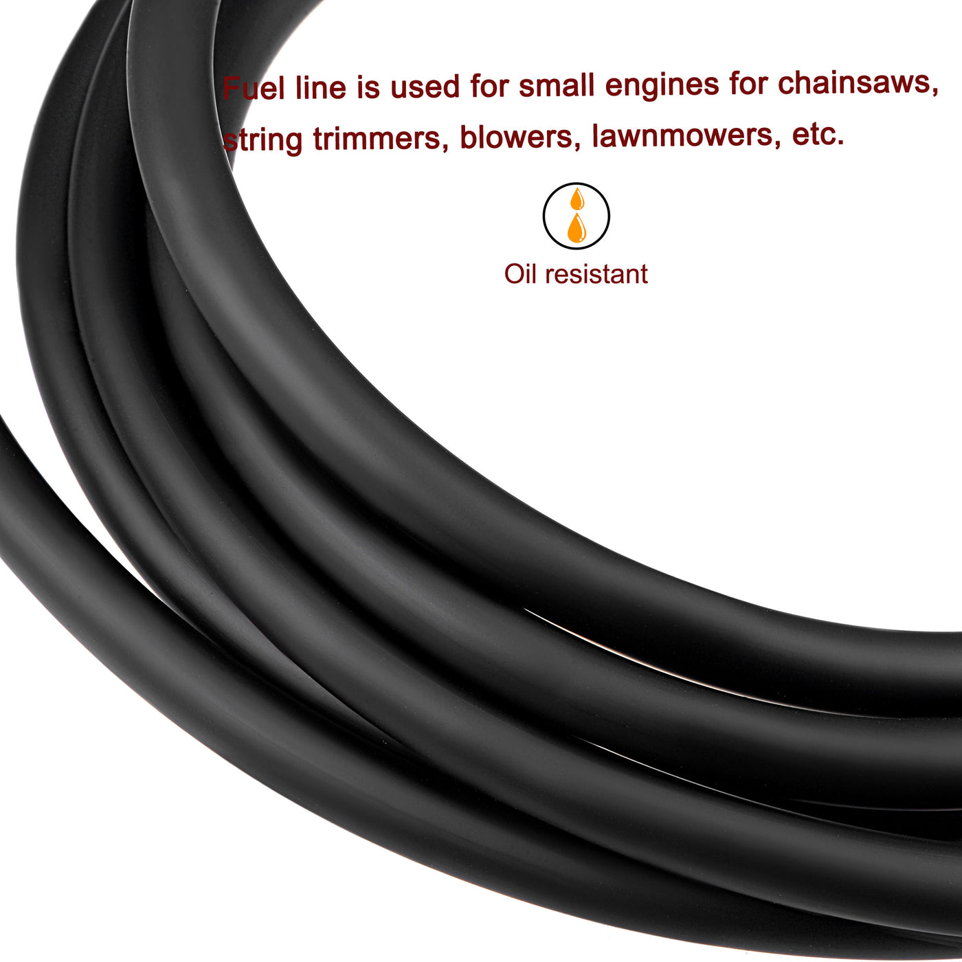 Harfington PVC Petrol Fuel Line Hose for Chainsaws Lawn Mower String Trimmer Blowers Small Engines