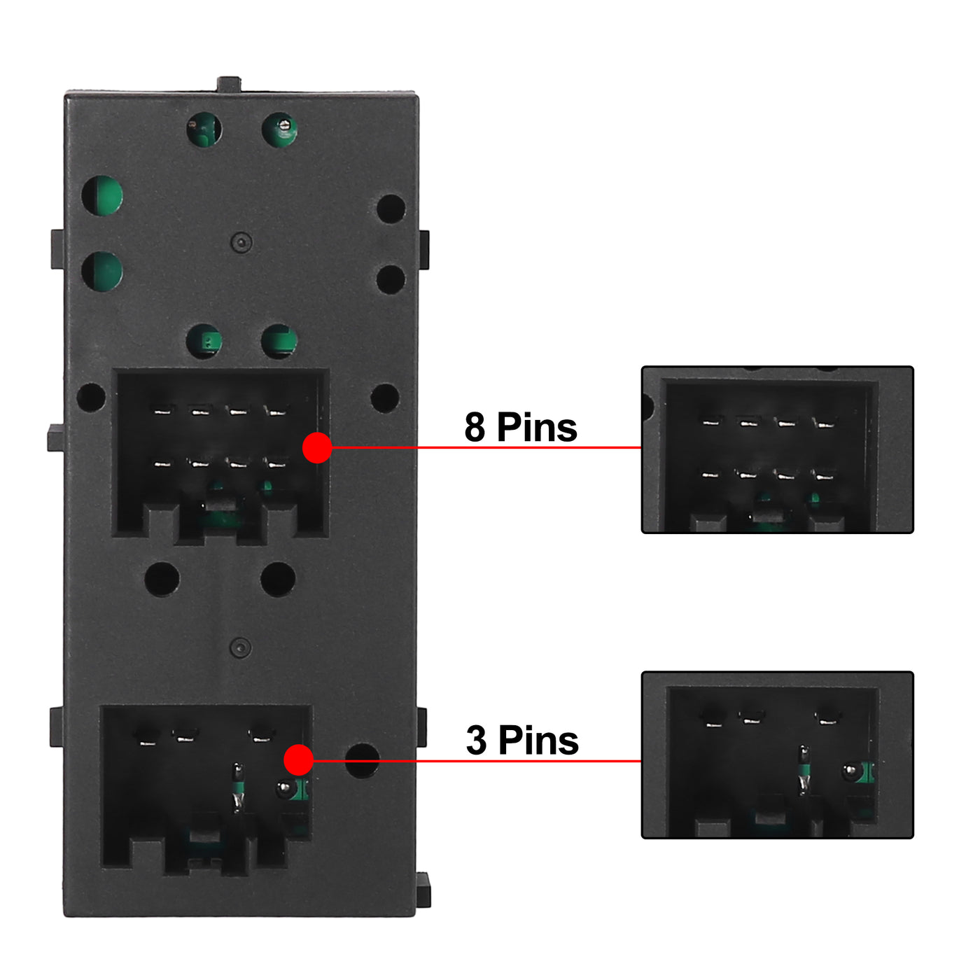 X AUTOHAUX Power Window Master Switch Driver Side 5L1Z14529AA 901339 for Ford Expedition Crown Victoria 2003 2004 2005 2006 2007 2008