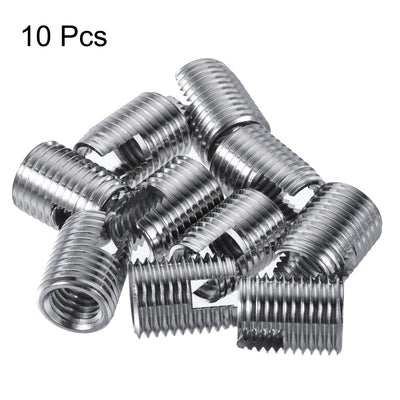 Harfington Uxcell Self Tapping Threaded Inserts M10 M14x18mm Carbon Steel Repairing Nuts 10pcs