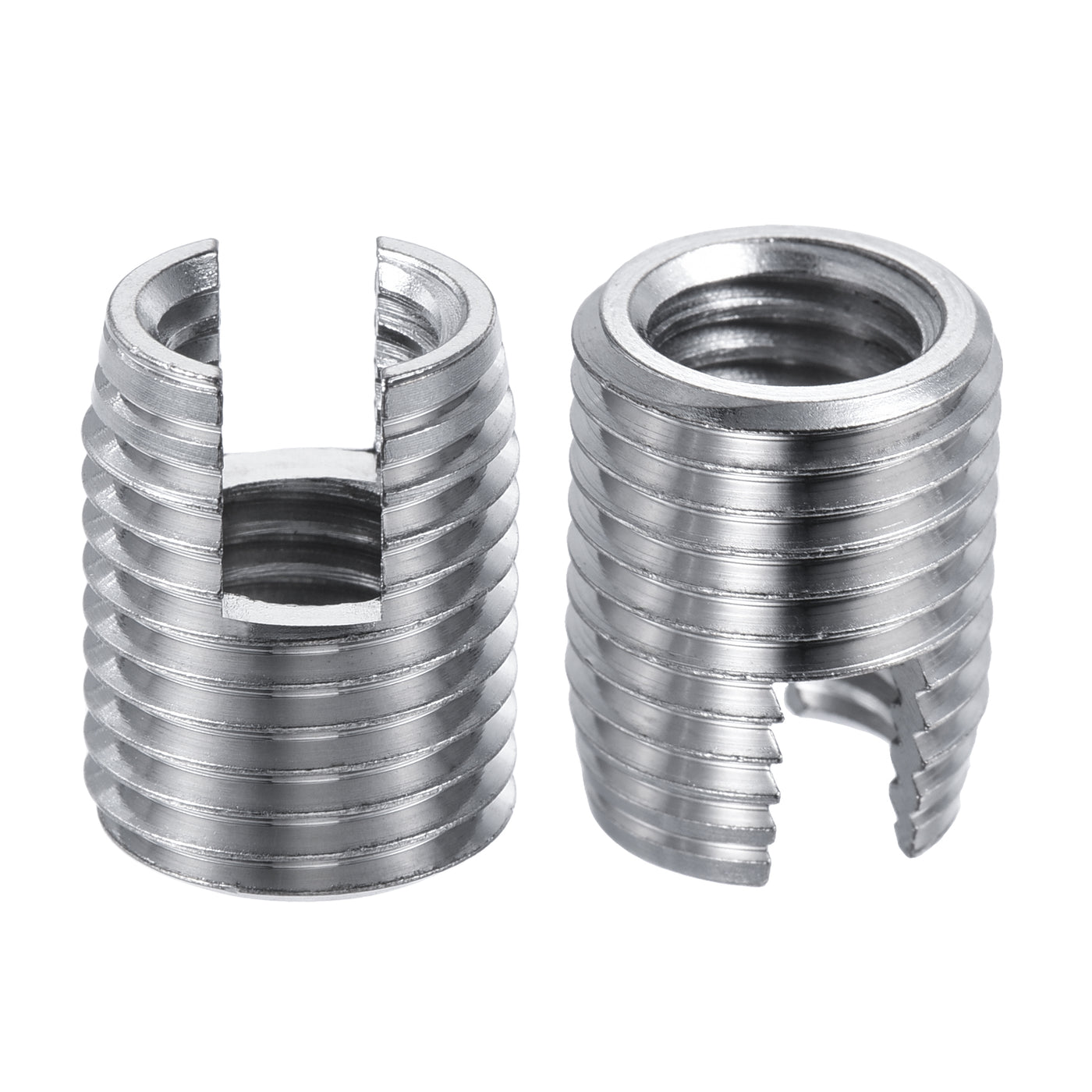 uxcell Uxcell Self Tapping Threaded Inserts M10 M14x18mm Carbon Steel Repairing Nuts 10pcs