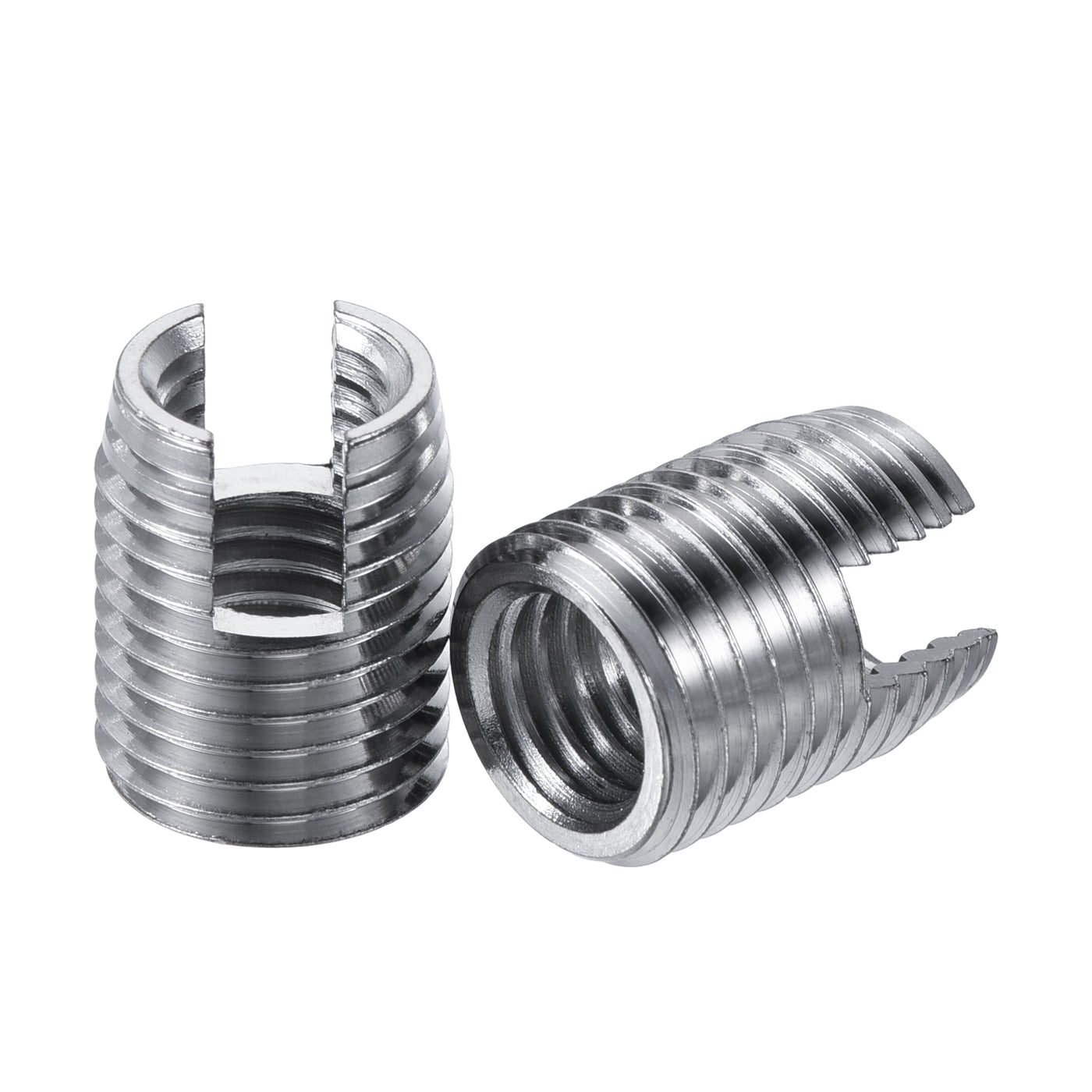 uxcell Uxcell Self Tapping Threaded Inserts M10 M14x18mm Carbon Steel Repairing Nuts 10pcs