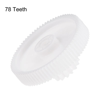 Harfington Plastic Gear 16 and 78 Teeth 80mm x 32mm Diameter for Meat Grinder Kitchen