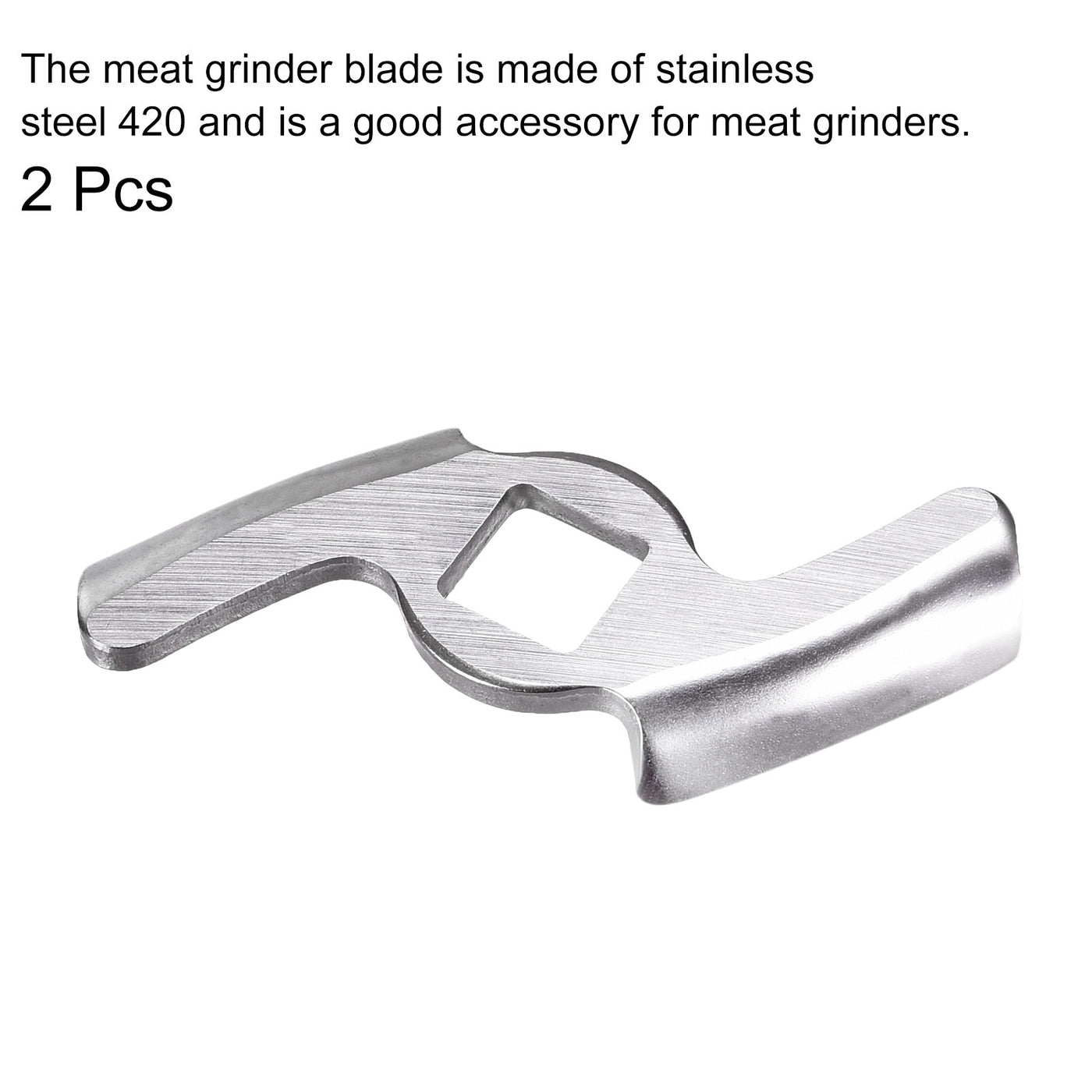 Harfington Meat Grinder Blade 49mm Stainless Steel Knife Cutter Replacement for Grinders Pack of 2