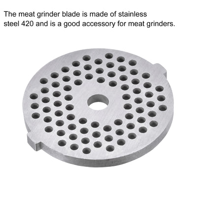 Harfington Meat Grinder Plate 3mmx54mm Stainless Steel Replacement for Grinders