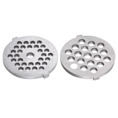 Harfington Meat Grinder Blade 47mm and Meat Grinder Plate 5mm 7mm for Grinders 1 Set