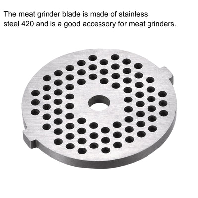 Harfington Meat Grinder Plate 3mmx54mm Iron Alloy Replacement for Grinders