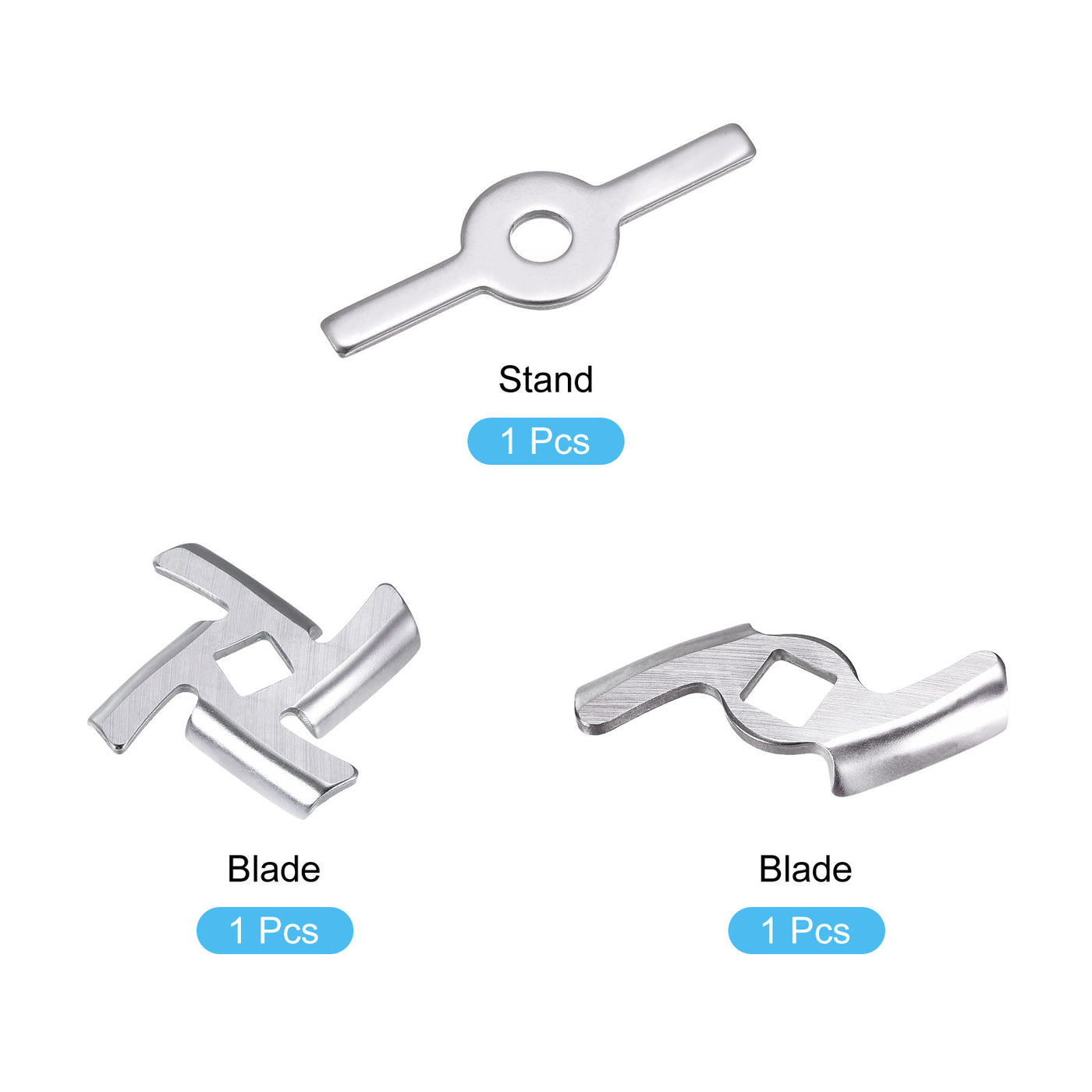 Harfington Meat Grinder Blade 47mm 49mm and Plate 3mm 5mm 7mm and Meat Grinder Stand 1 Set