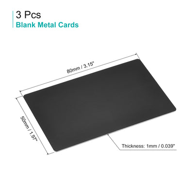 Harfington Uxcell Blank Metal Card Anodized Aluminum Plate