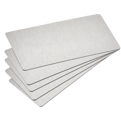 Harfington Uxcell Blank Metal Card Plating 201 Stainless Steel Plate