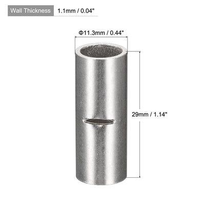 Harfington Non-Insulated Butt Crimp Terminals 4 AWG 29x11.3mm, Pack of 10