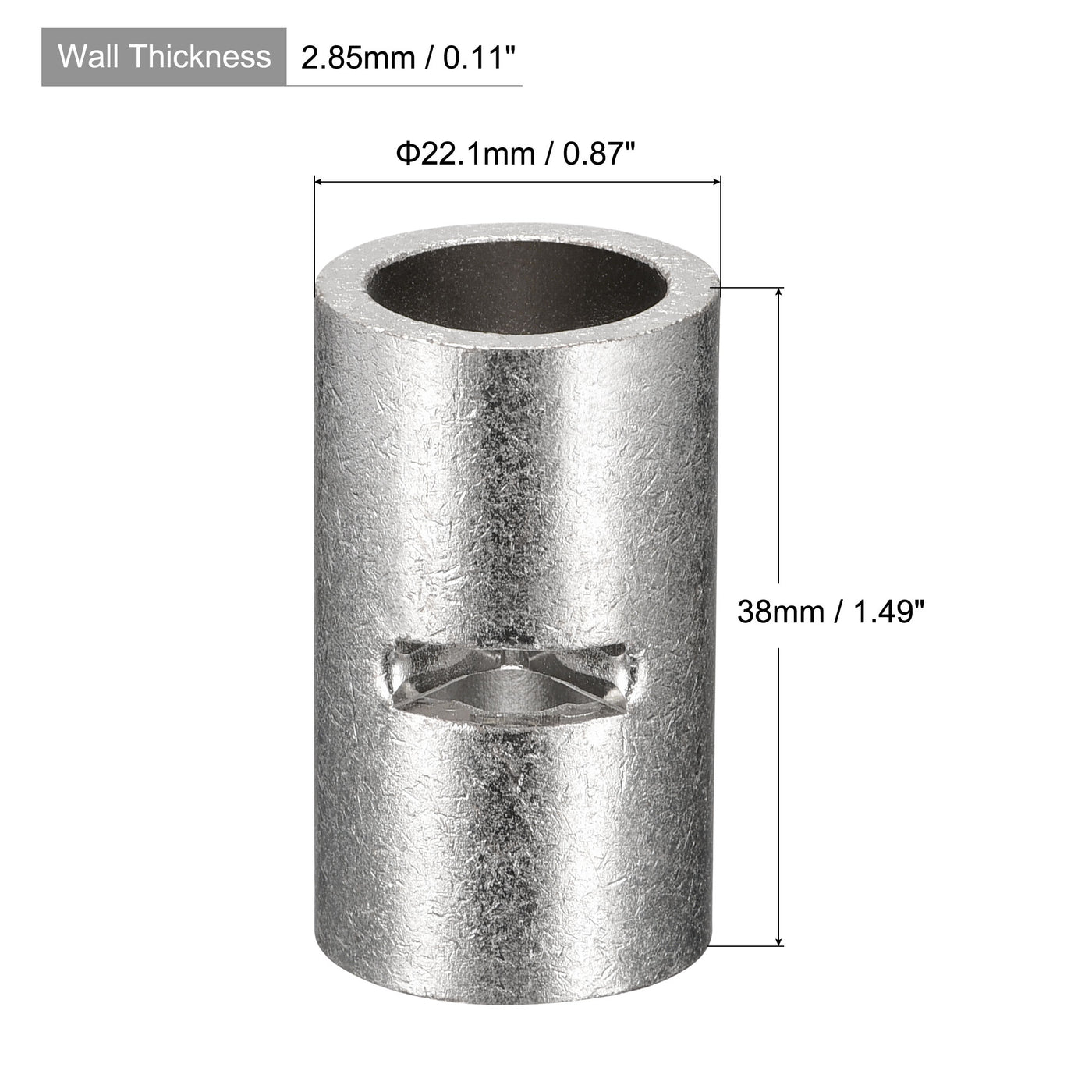 Harfington Non-Insulated Butt Crimp Terminals 1/0 AWG, Pack of 2