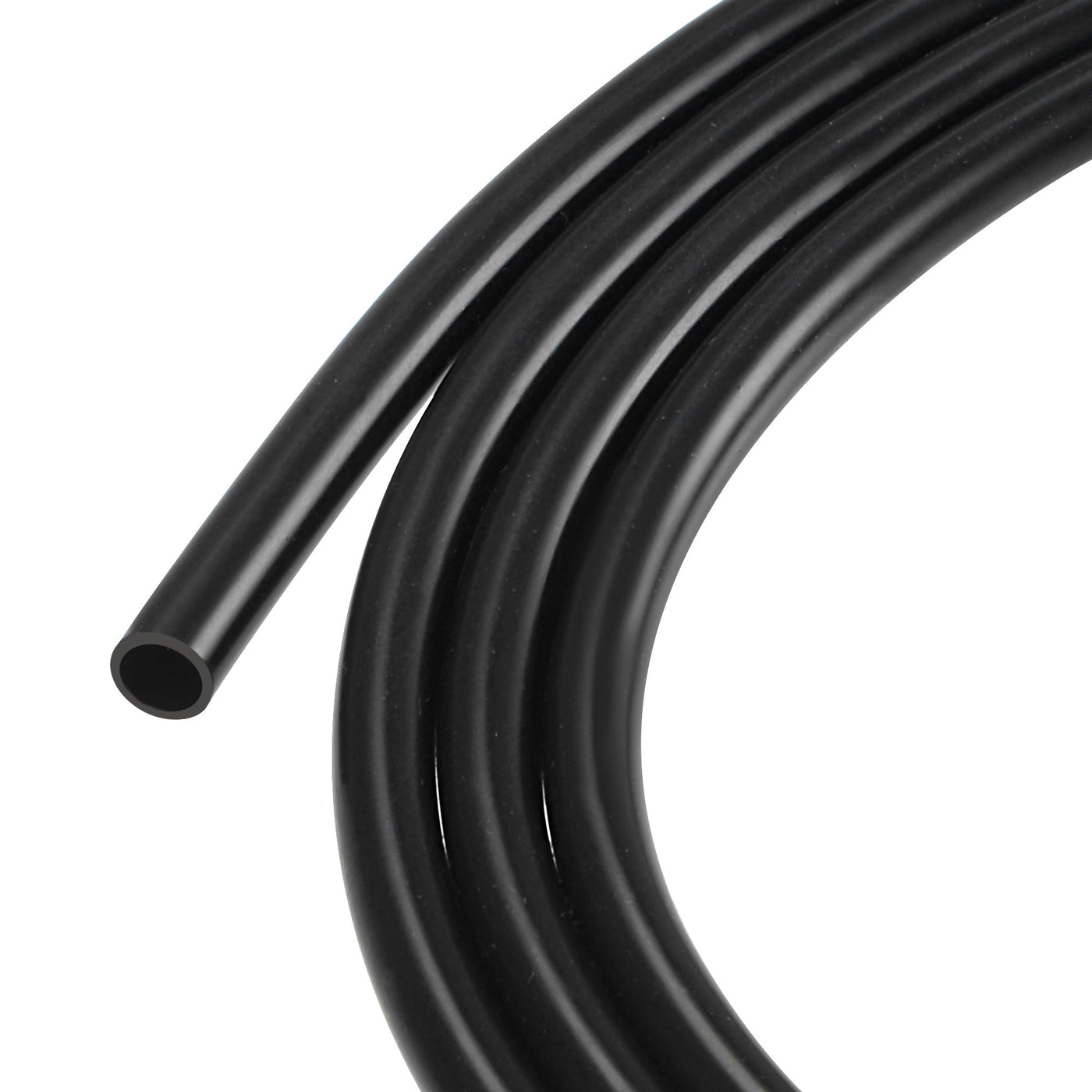 Harfington Silicone Tubing Hose 5mm ID 6mm OD 16ft Black for Water Hose Air Tube