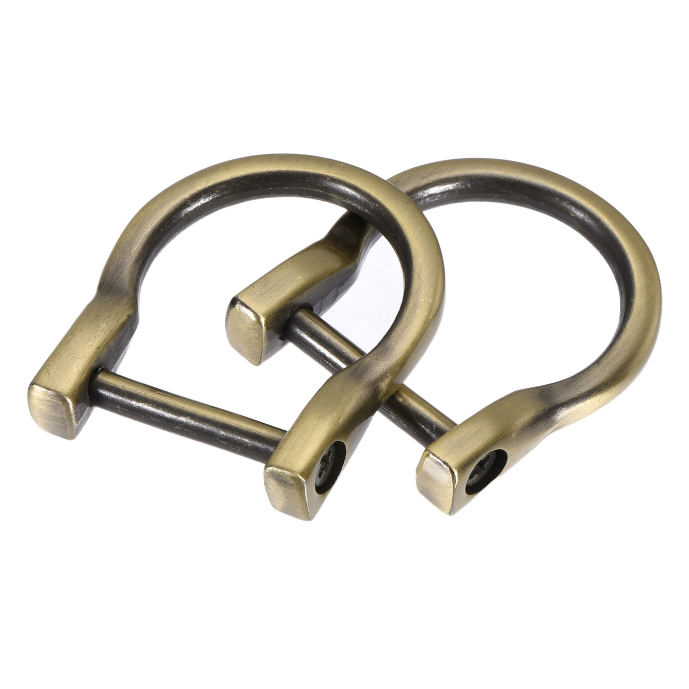 uxcell Uxcell U-shape Horseshoe D-Rings, Screw-in Shackle Buckles for Bags