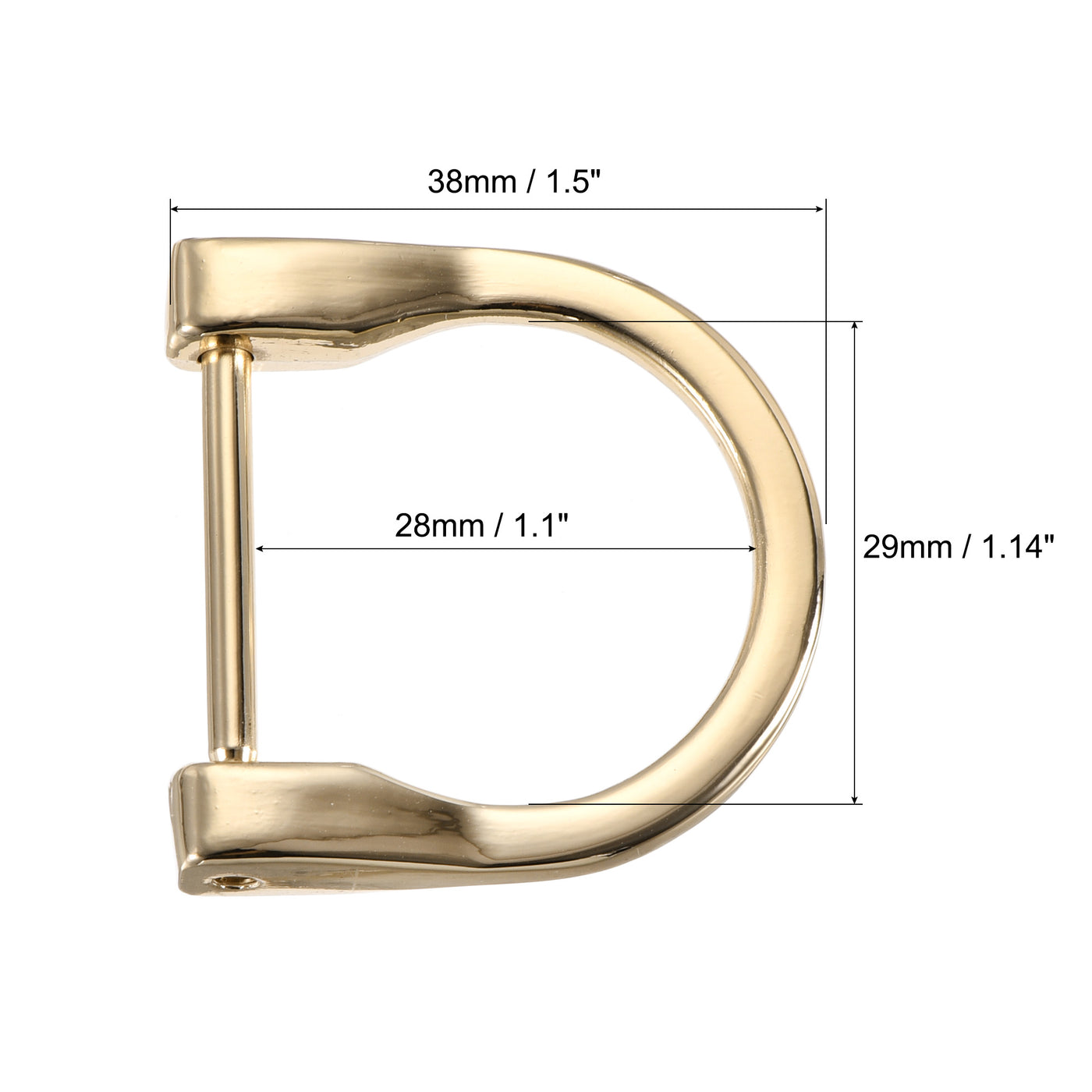 uxcell Uxcell U Shape Horseshoe D-Ring Screw-in Shackle Buckle