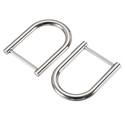 Harfington Uxcell U-Shape Horseshoe D-Rings, Zinc Alloy Buckles