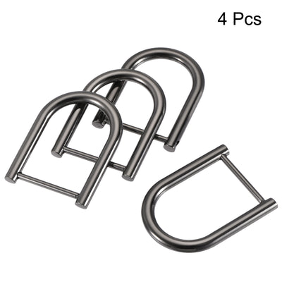 Harfington Uxcell U-Shape Horseshoe D-Rings, Zinc Alloy Buckles