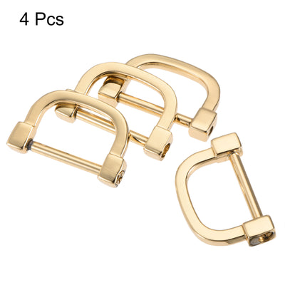 Harfington Uxcell U-Shaped Horseshoe D Ring Screw-in Buckles