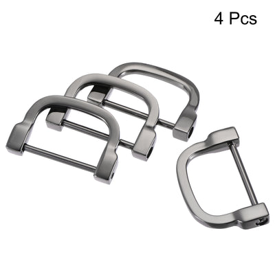 Harfington Uxcell U-Shaped Horseshoe D Ring Screw-in Buckles