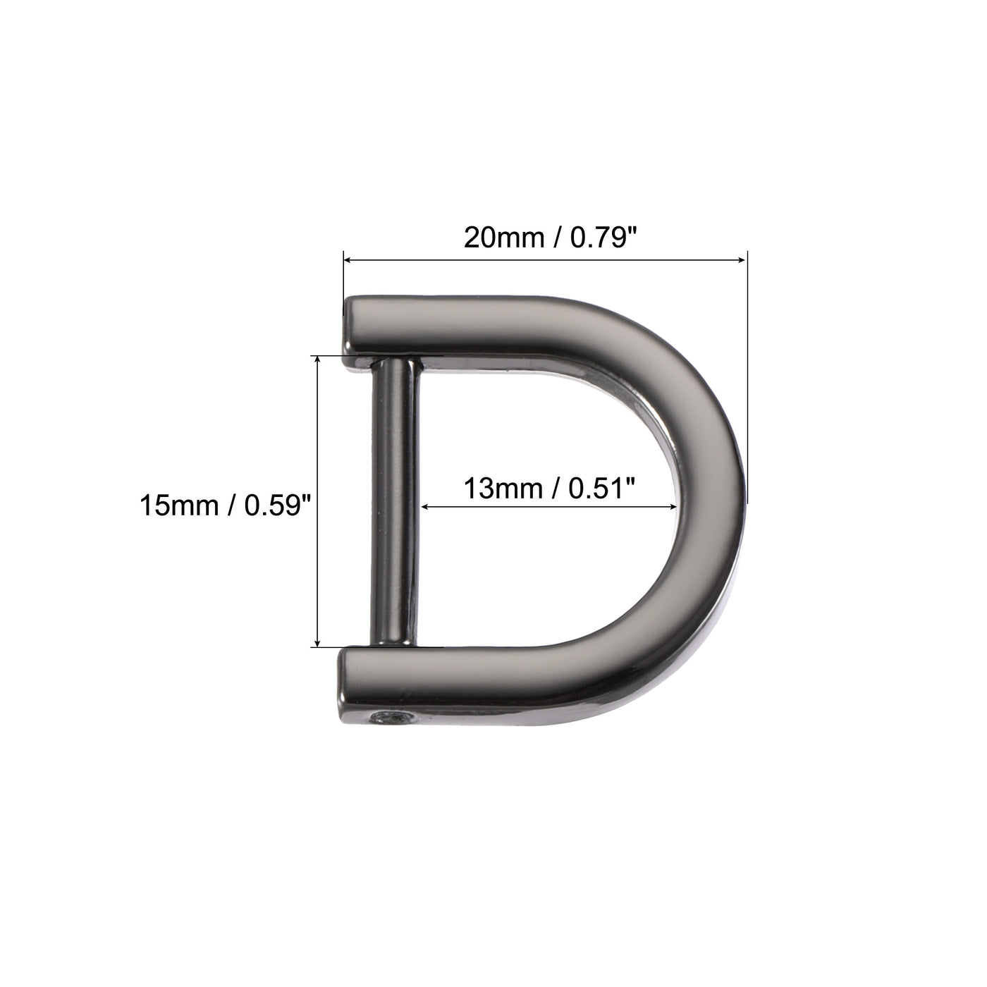 uxcell Uxcell U-Shape Horseshoe D Rings Zinc Alloy Buckle