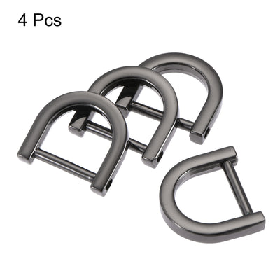 Harfington Uxcell U-Shape Horseshoe D Rings Zinc Alloy Buckle