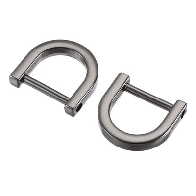 Harfington Uxcell U-Shape Horseshoe D Rings Zinc Alloy Buckle