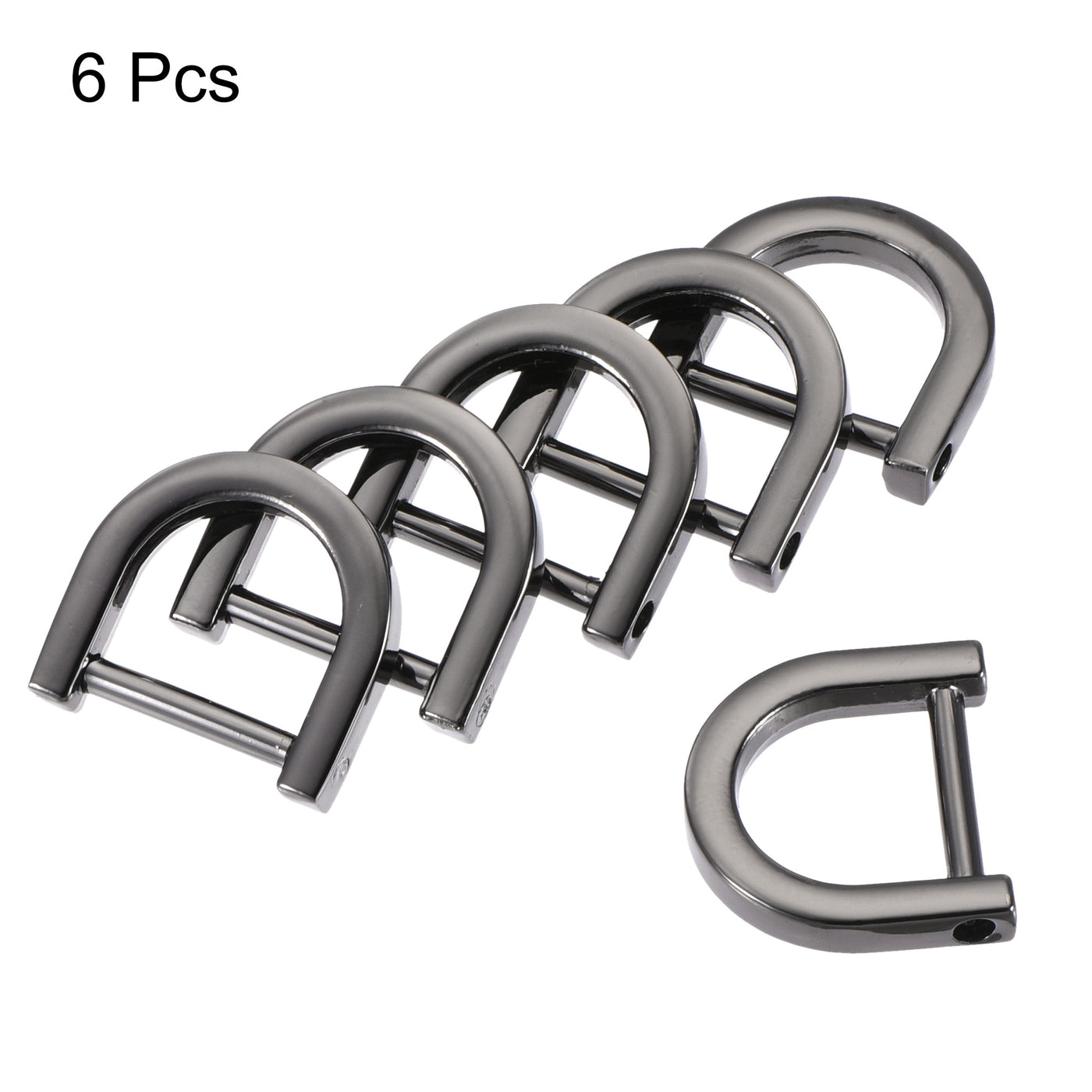 uxcell Uxcell U-shape Horseshoe D-Rings for DIY Crafts, Zinc Alloy Buckle