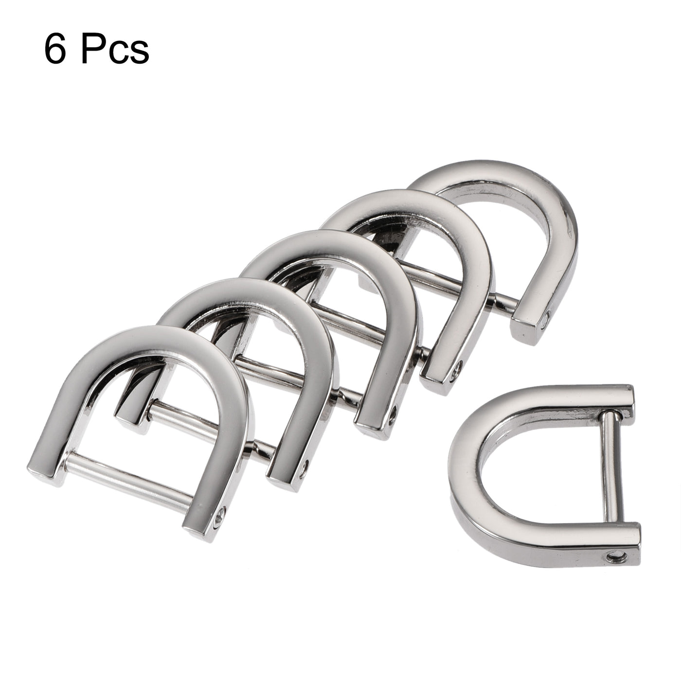 uxcell Uxcell U-shape Horseshoe D-Rings for DIY Crafts, Zinc Alloy Buckle