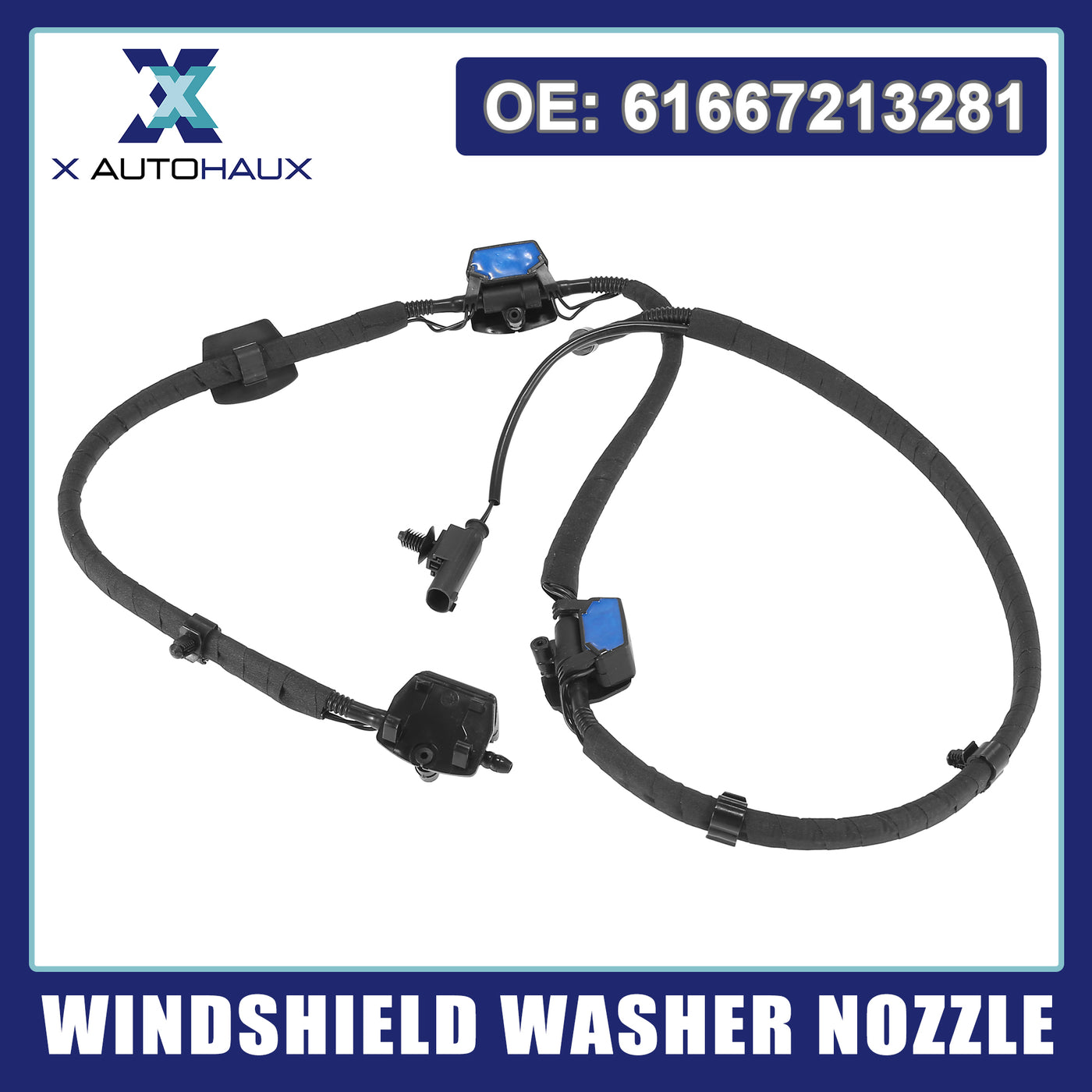 X AUTOHAUX Windshield Washer Nozzles Spray Jet for BMW X3 F25 X4 F26 61667213281 61667289921