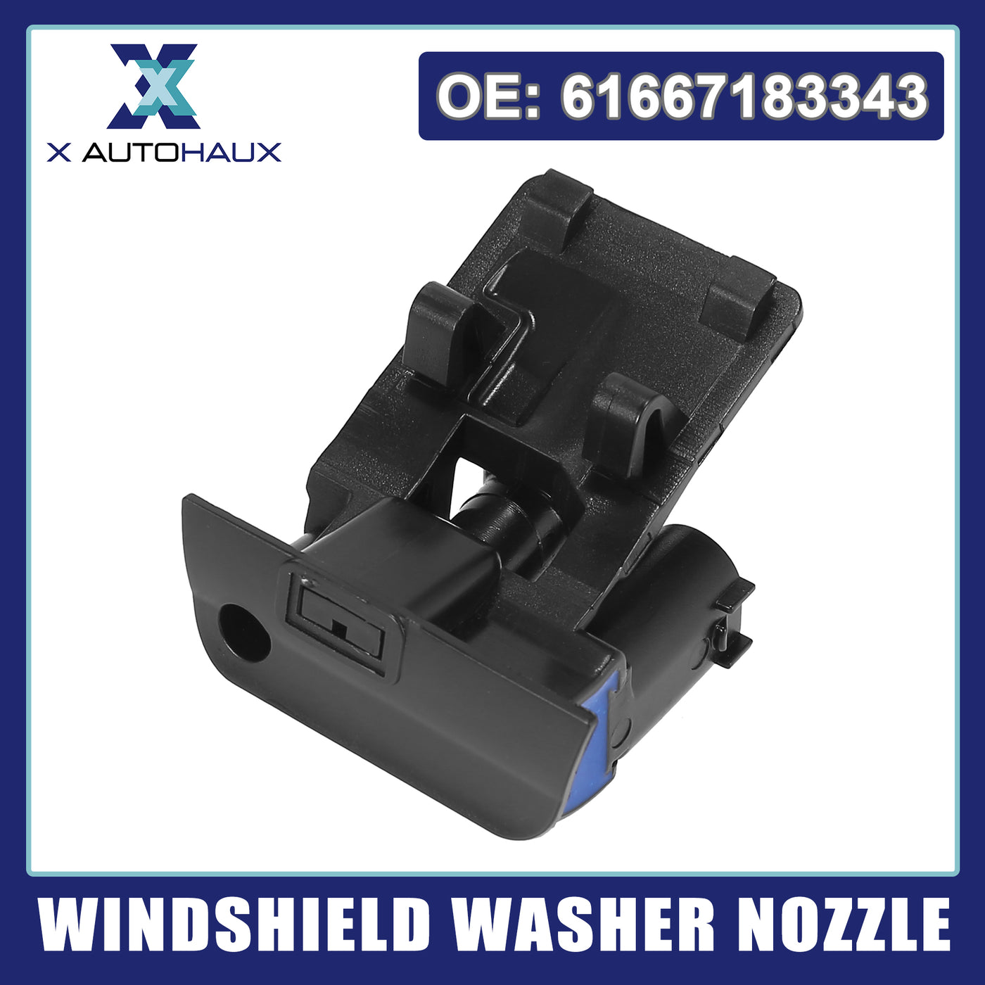 X AUTOHAUX Windshield Washer Nozzles Spray Jet for BMW X1 E84 X6 E71 E72 Left Right 61667183343