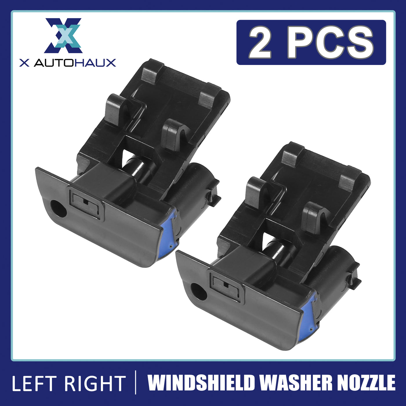 X AUTOHAUX 2pcs Windshield Washer Nozzles Spray Jet for BMW X1 E84 X6 E71 E72 Left Right 61667183343